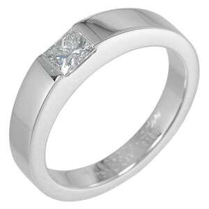 CARTIER Authentic 18k Silver Diamond Ring